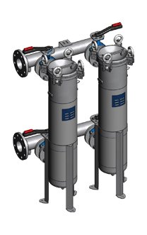 Zakkenfilterhuis Serie 2-BFOS2 I Duplexstation | Beta Industrie