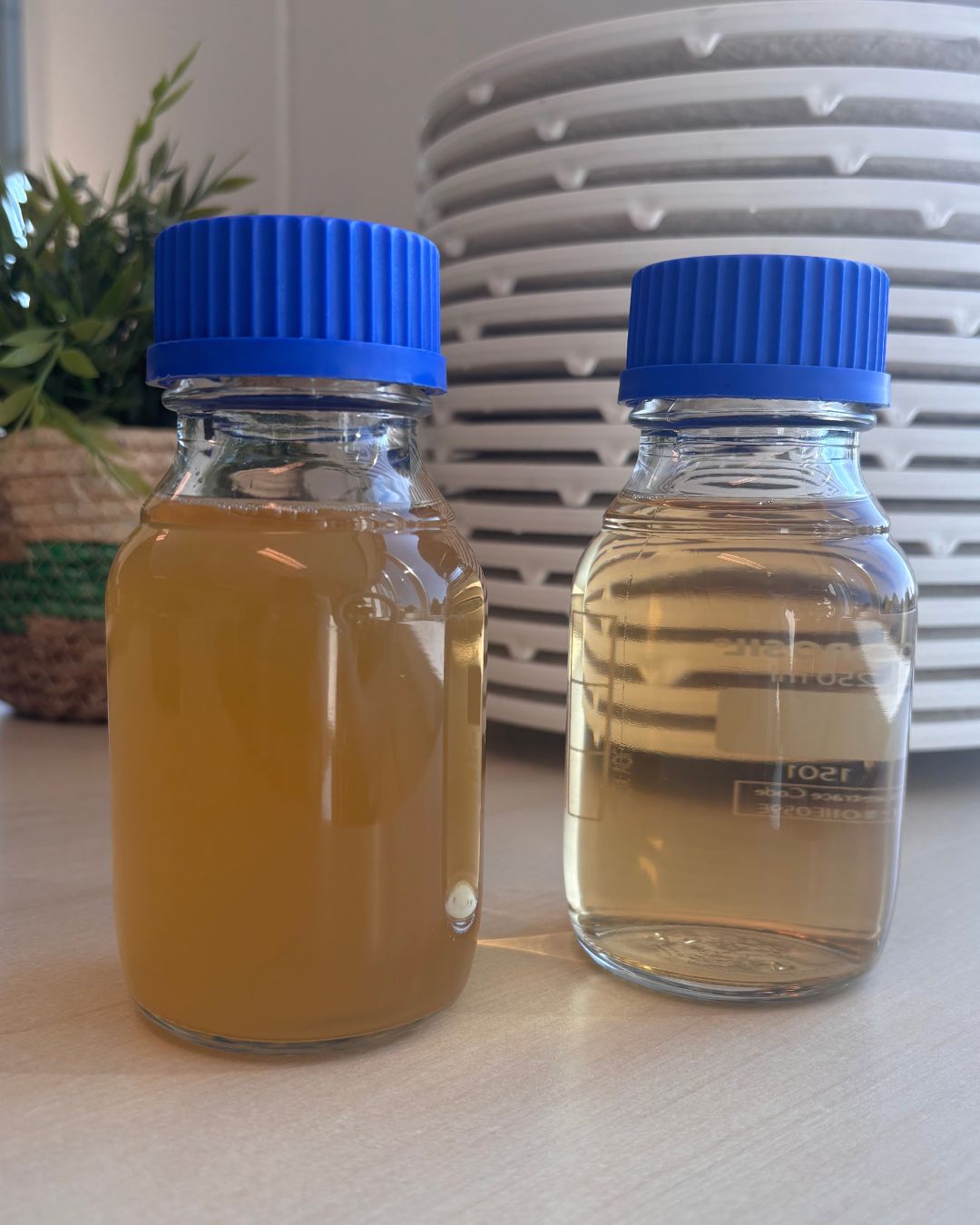 Dieptefiltratie voor en na