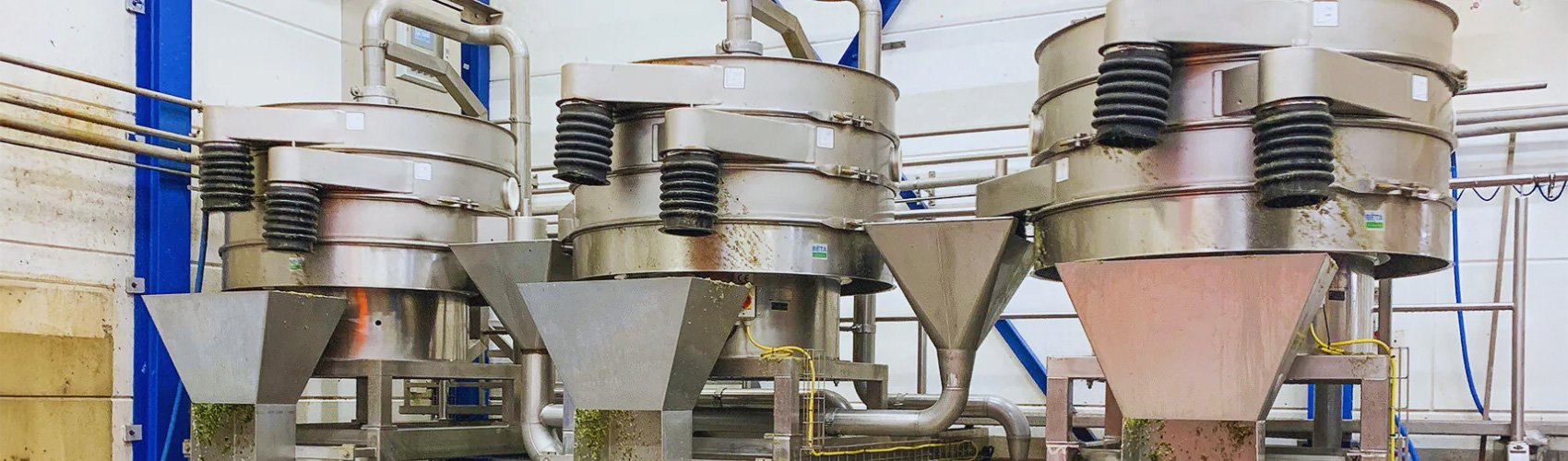 Trilzeven van BÈTA industrie Trilzeven actief in een grote installatie